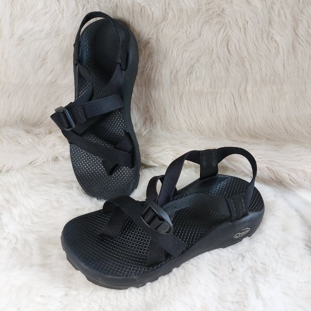 Chaco Black Strappy Platform Sandals